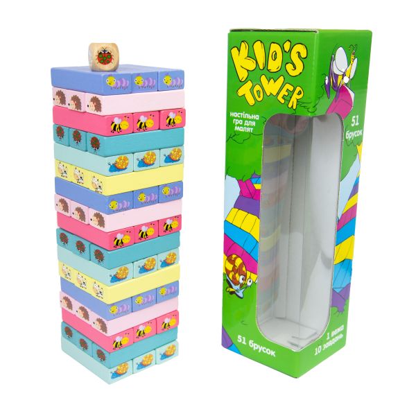 Игра Strateg Kid's Tower дженга на украинском языке (30863)
