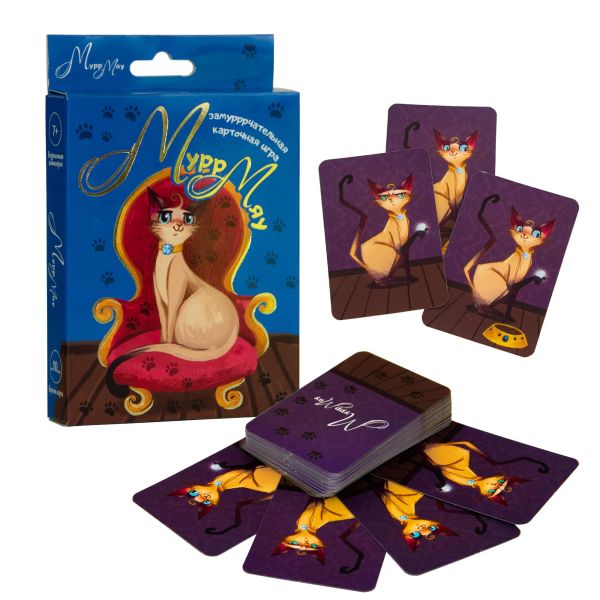 Карточная игра Strateg Мурр Мяу на русском языке (30905)