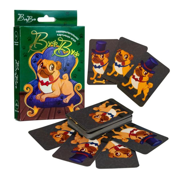 Карточная игра Strateg Вуф Вуф на русском языке (30906)