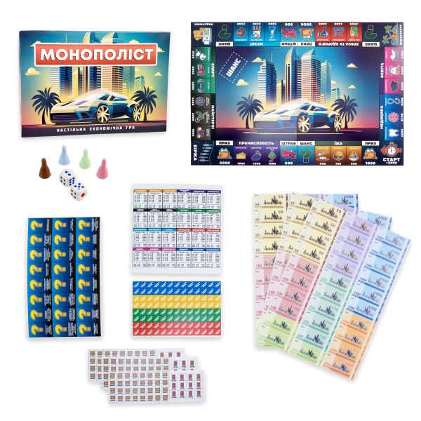 Настольная игра Strateg Монополист экономическая на украинском языке (30983)