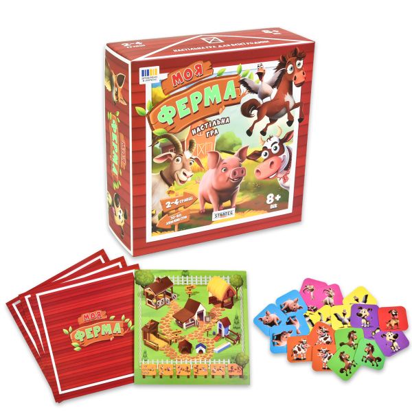 Настольная игра Strateg Моя ферма на украинском языке (30435)